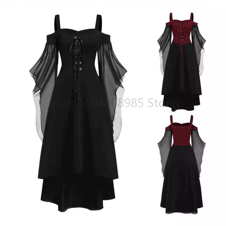 Evening Gown - الرجعية القرون الوسطى القوطية نمط الساحرة