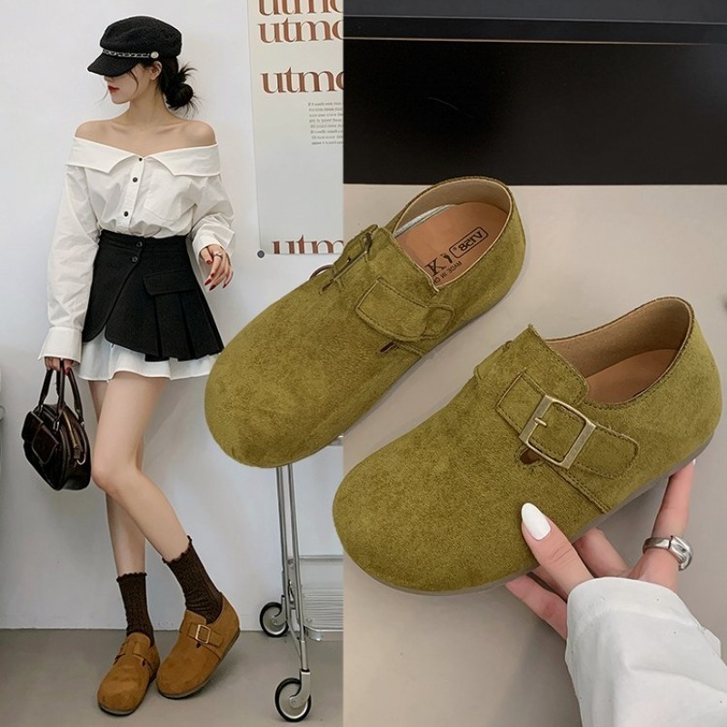 Womens Heels - أحذية نسائية من الجلد المدبوغ مغلقة
