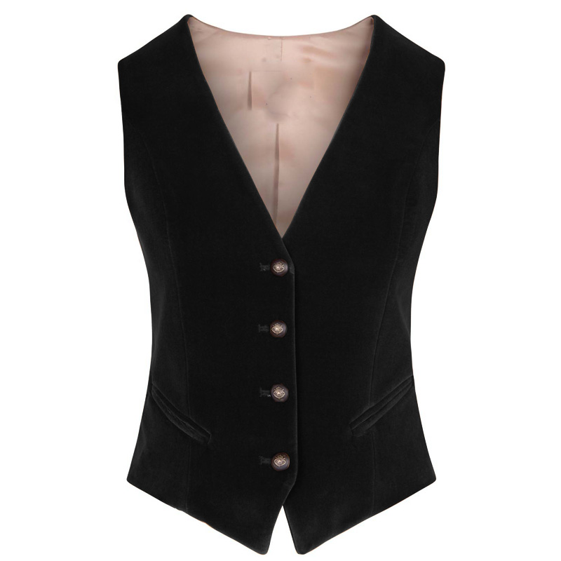 Womens Blazer - سترة نسائية مخملية برقبة على شكل