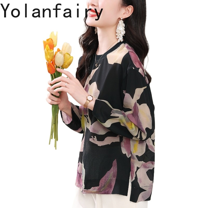 قمصان YOLANFAIRY من الحرير الط - مراجعة Silk Blouse وسعره