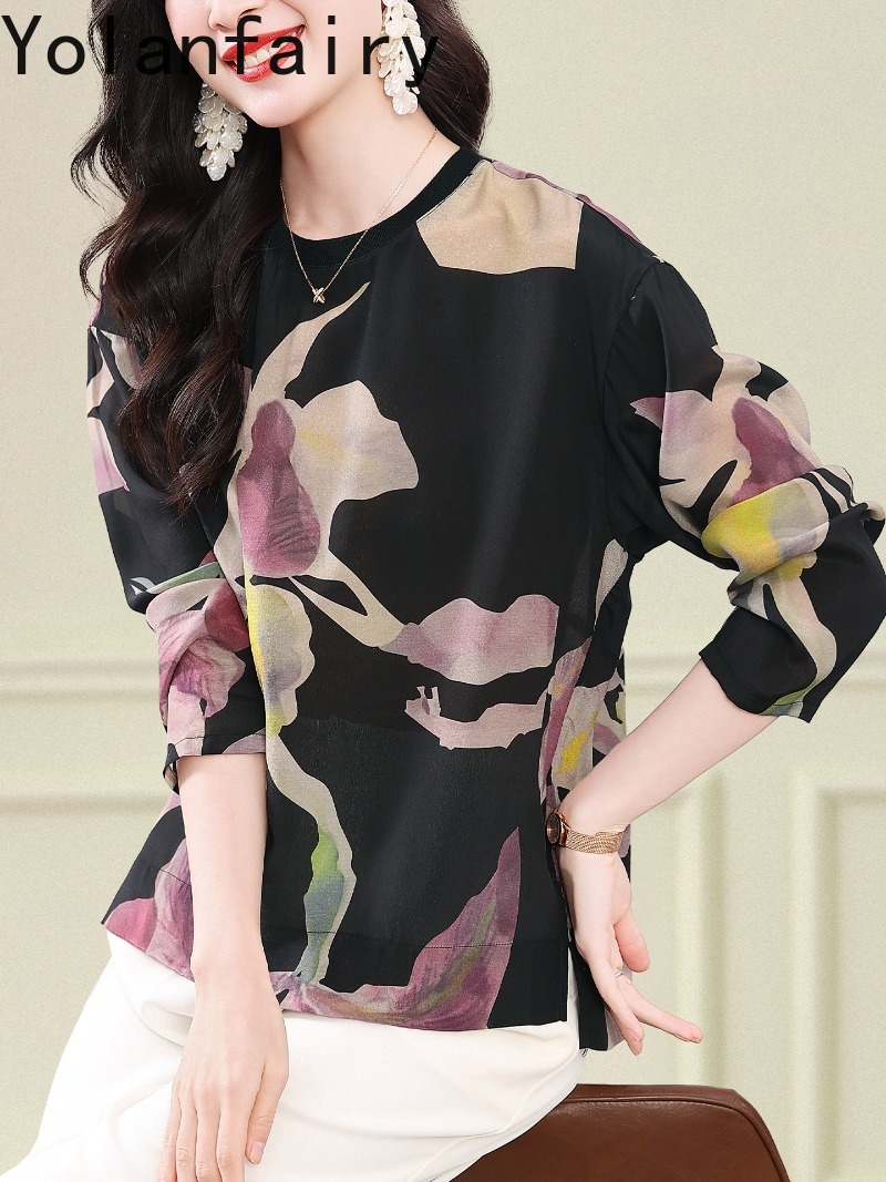 قمصان YOLANFAIRY من الحرير الط - مراجعة Silk Blouse وسعره