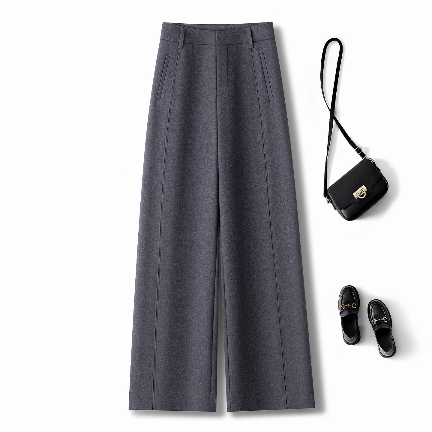 بنطلون نسائي واسع الساق بخصر ع - مراجعة Tailored Trouser Wide وسعره