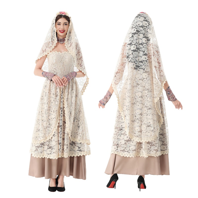 فستان ماكسي نسائي كلاسيكي من ا - مراجعة Lace Dress وسعره