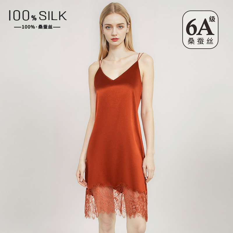 فستان نوم حريري من حرير التوت  - مراجعة Lace Dress وسعره
