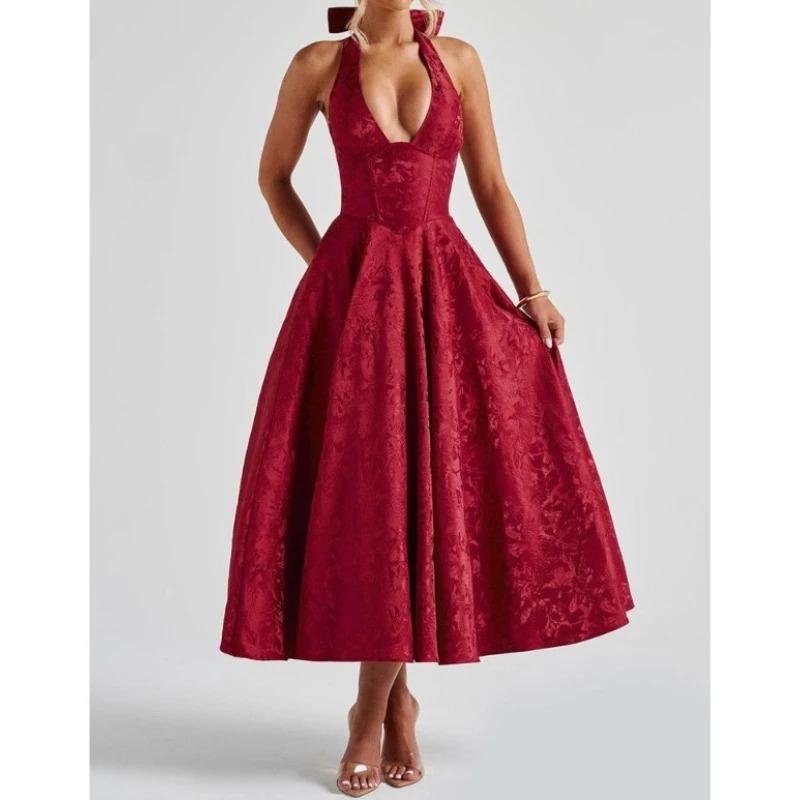 فساتين الحفلات المسائية الأنيق - مراجعة Women'S Red Formal Wear وسعره