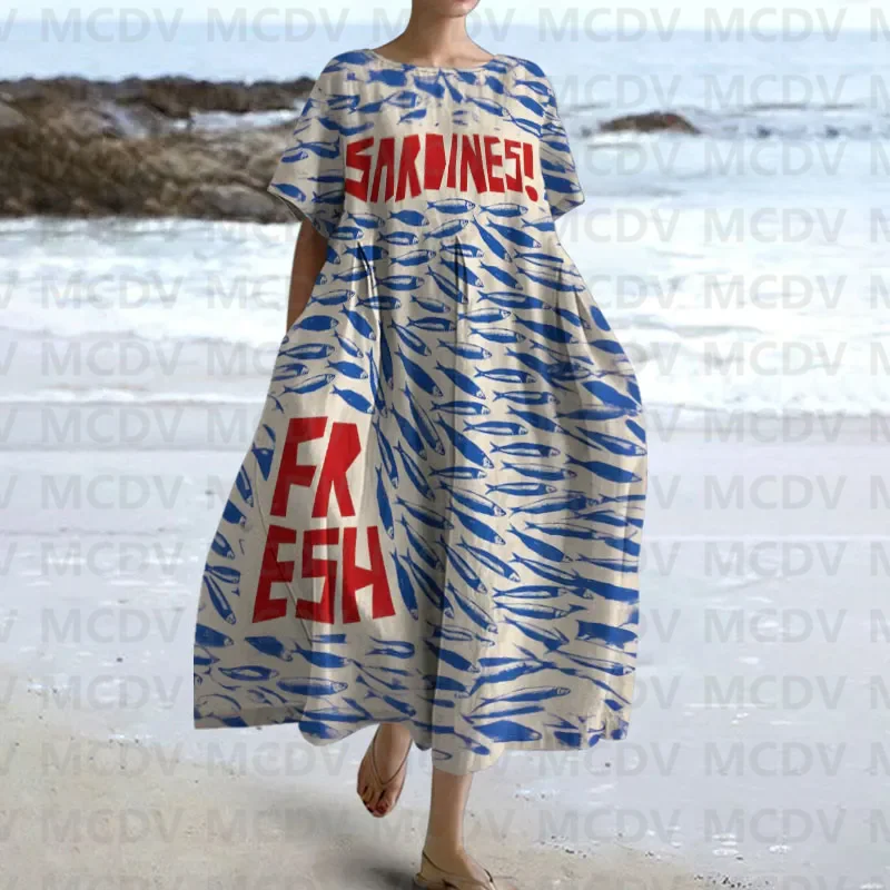 اليابانية خمر الأسماك الفن طبا - مراجعة Midi Dress وسعره