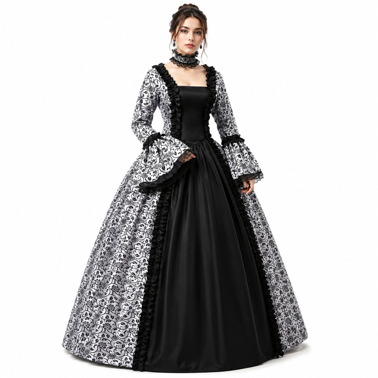 فستان طويل بتصميم قوطي من العص - مراجعة Lace Dress وسعره